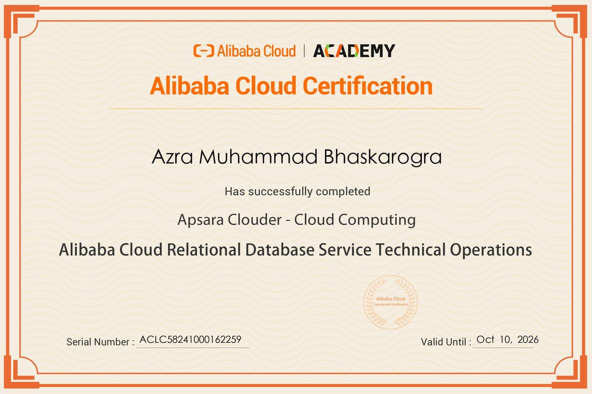 Alibaba Cloud Relational Database Service Technical Operations